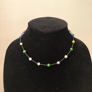 Multicolor Beaded Collar Necklace